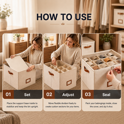 🔥Oxford Fabric Foldable Design Shoe Organizer, Storage Box– Large Capacity, Dustproof & Breathable for Closet & Bedroom 🧺✨-Navalonixcosh®