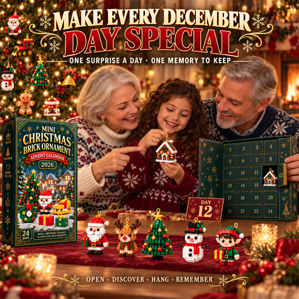 upsell⏳ Last day to save 49% – 🎄 24-Day Mini Christmas Ornament Advent Calendar | 24 unique festive buildable designs with hanging loops—perfect for decorating Christmas trees, wreaths, and holiday displays