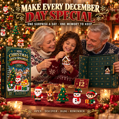 upsell⏳ Last day to save 49% – 🎄 24-Day Mini Christmas Ornament Advent Calendar | 24 unique festive buildable designs with hanging loops—perfect for decorating Christmas trees, wreaths, and holiday displays
