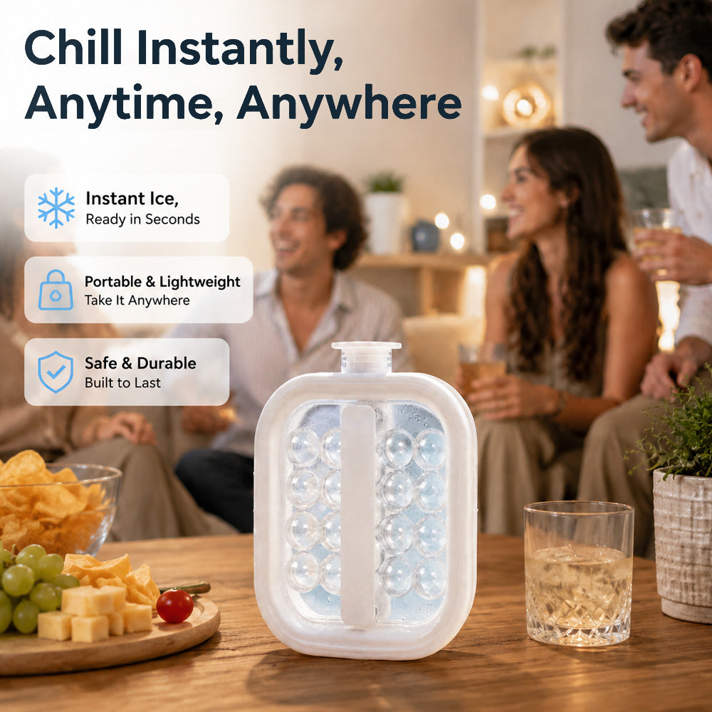 🌞Summer New Hot Selling 40% OFF🎁💦Portable Silicone Ice Ball Kettle for Camping, Beach & Pool Parties🧊---Devareon