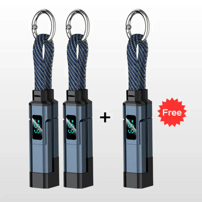 ⏳Limited-time 50% off⏰4-in-1 Digital Display Keychain Charging Cable🔋📱-Navalonixcosh®