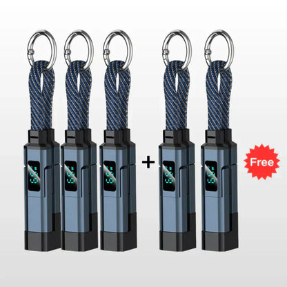 ⏳Limited-time 50% off⏰4-in-1 Digital Display Keychain Charging Cable🔋📱-Navalonixcosh®