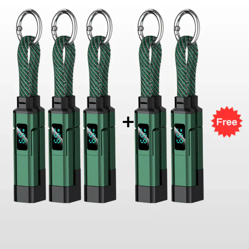 ⏳Limited-time 50% off⏰4-in-1 Digital Display Keychain Charging Cable🔋📱-Navalonixcosh®