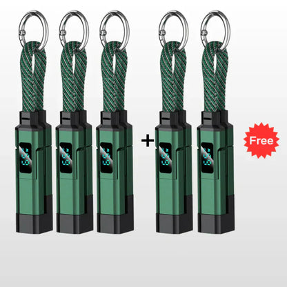 ⏳Limited-time 50% off⏰4-in-1 Digital Display Keychain Charging Cable🔋📱-Navalonixcosh®