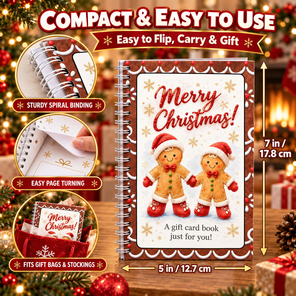 🔥 LIMITED-TIME 50% OFF — Holographic Christmas Gift Card Booklet