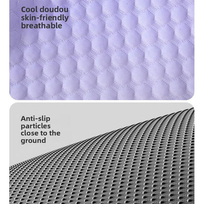 upsell❄️Pet Cooling Mat for Dogs & Cats 🐾  Naturally Cool Ice-Silk Pad • Breathable, Washable & Soft-Navalonixcosh®