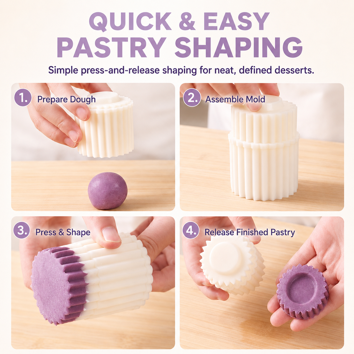 ✨ 2-in-1 Detachable Pastry Mold – Create Beautiful Homemade Treats in Seconds-Navalonixcosh®