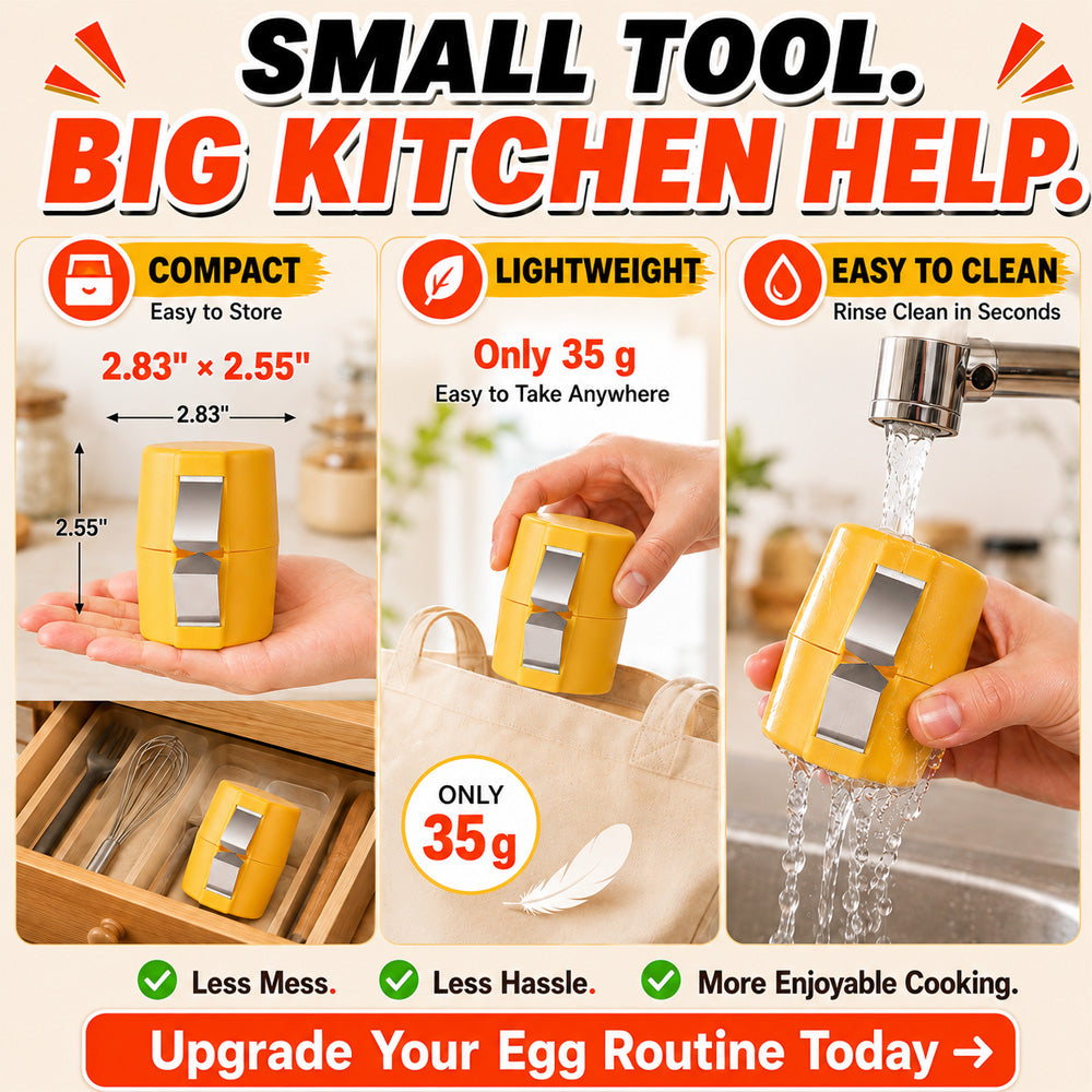 🔥🔥Limited-time 😮‍💨 Buy 1 Get 1 Free ！！！🍳 Quick Egg Cracker Tool – Open Hundreds Of Eggs Faster & Cleaner 🔥