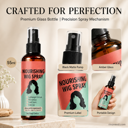 🏆LAST DAY SALE: ONLY ￡9.99!!🎁✨Lightweight No-Rinse Nourishing Wig Spray
