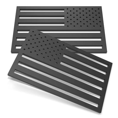 Navalonixcosh® 3D American Flag Emblem Decal - Aluminum Alloy Material (Not Plastic)