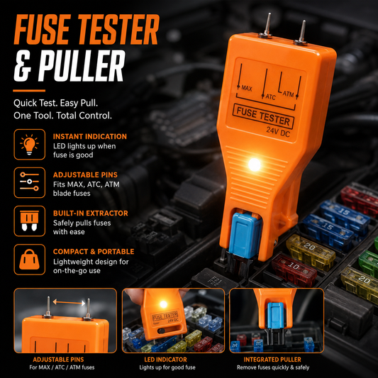 🛠️2-in-1 Automotive Fuse Tester and Puller Tool🚗-Navalonixcosh®
