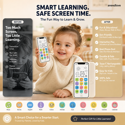 📱✨Learning smartphone for children ｜Educational & eye-friendly toy-Navalonixcosh®