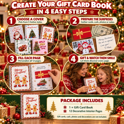 🔥 LIMITED-TIME 50% OFF — Holographic Christmas Gift Card Booklet