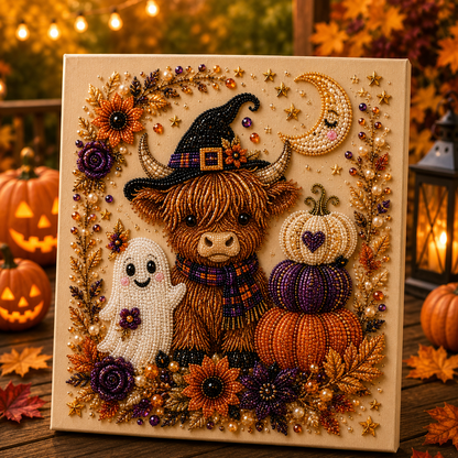 👻 Ghost Pearl Art DIY Kit – 3D Halloween Diamond Painting Craft, Sparkling Resin Pearl Mosaic Wall Decor-Navalonixcosh®