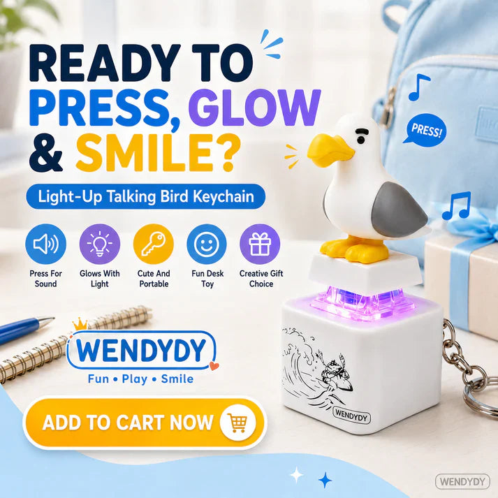 🔥Mine Bird Voice-Activated Light-Up Electronic Keychain-Navalonixcosh®