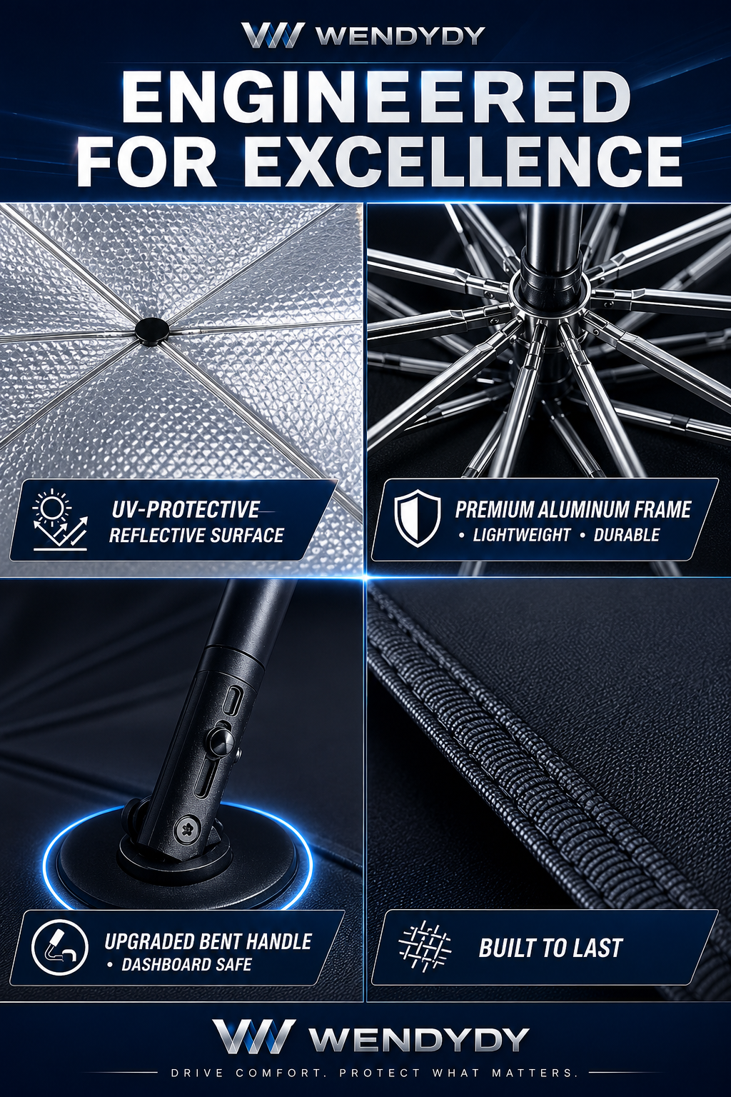 ☀️50% Off For A Limited Time✨️ - 2026 Upgraded Car Windshield Sun Shade Umbrella-Navalonixcosh®