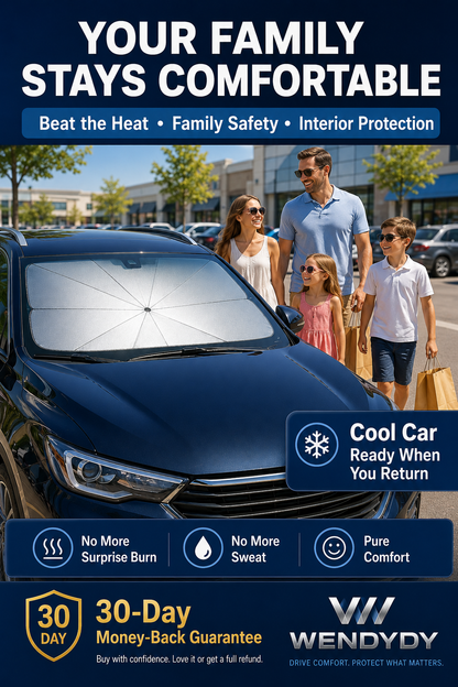 ☀️50% Off For A Limited Time✨️ - 2026 Upgraded Car Windshield Sun Shade Umbrella-Navalonixcosh®
