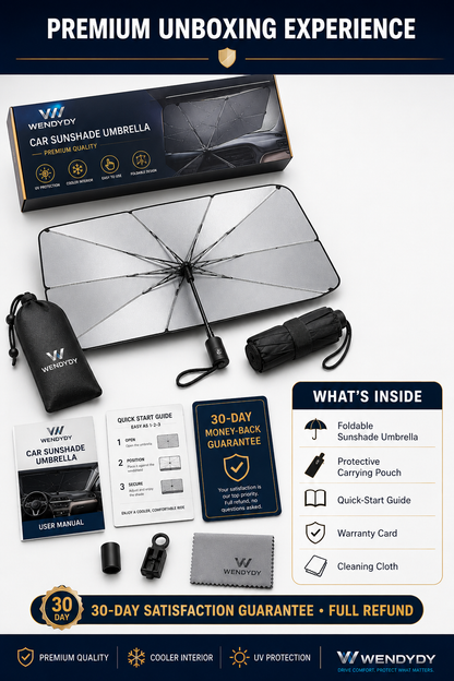 ☀️50% Off For A Limited Time✨️ - 2026 Upgraded Car Windshield Sun Shade Umbrella-Navalonixcosh®