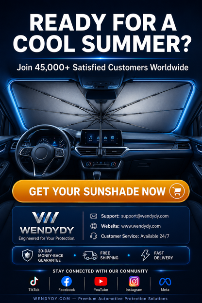 ☀️50% Off For A Limited Time✨️ - 2026 Upgraded Car Windshield Sun Shade Umbrella-Navalonixcosh®