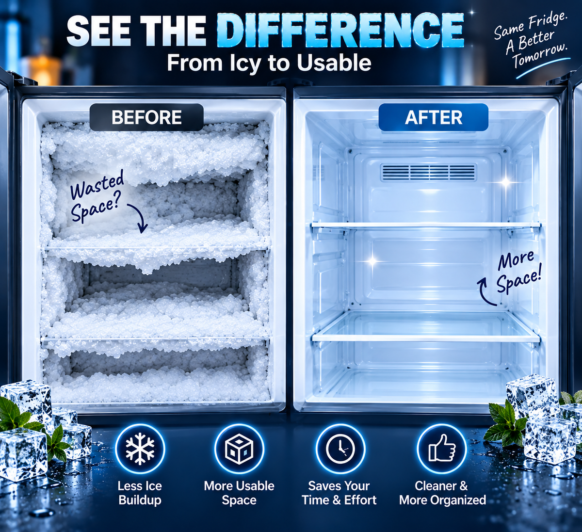 QuickDefrost — Ice & Frost Remover (Pack of 2)