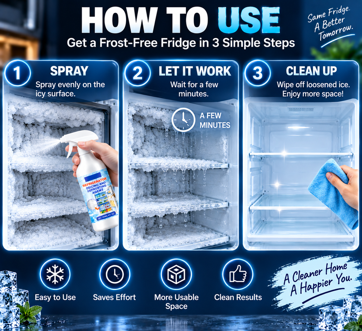 QuickDefrost — Ice & Frost Remover (Pack of 2)