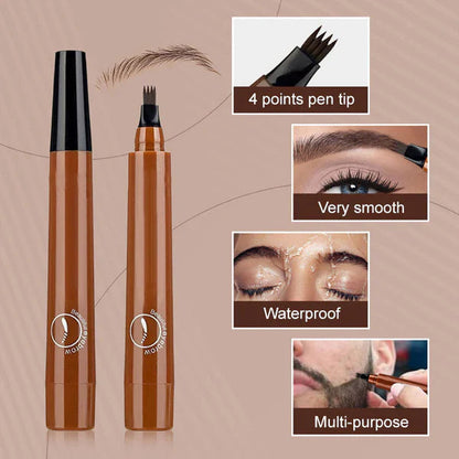 🎁Buy 1 Get 1 Free🔥Waterproof Four-tip Beard and Eyebrow Pen✨-Navalonixcosh®