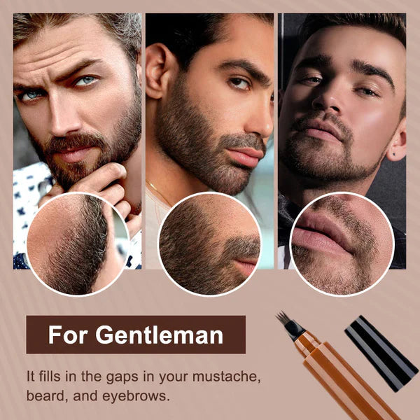 🎁Buy 1 Get 1 Free🔥Waterproof Four-tip Beard and Eyebrow Pen✨-Navalonixcosh®