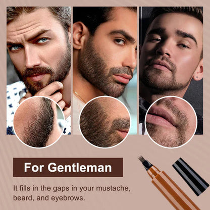 🎁Buy 1 Get 1 Free🔥Waterproof Four-tip Beard and Eyebrow Pen✨-Navalonixcosh®