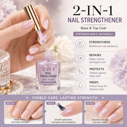 upsell💅⏳LAST DAY✨ 50% OFF! 💜 Lilac Glossy Mirror Nail Strengthener – Fast Air-Dry, Chip-Resistant & Long-Lasting Aurora Finish
