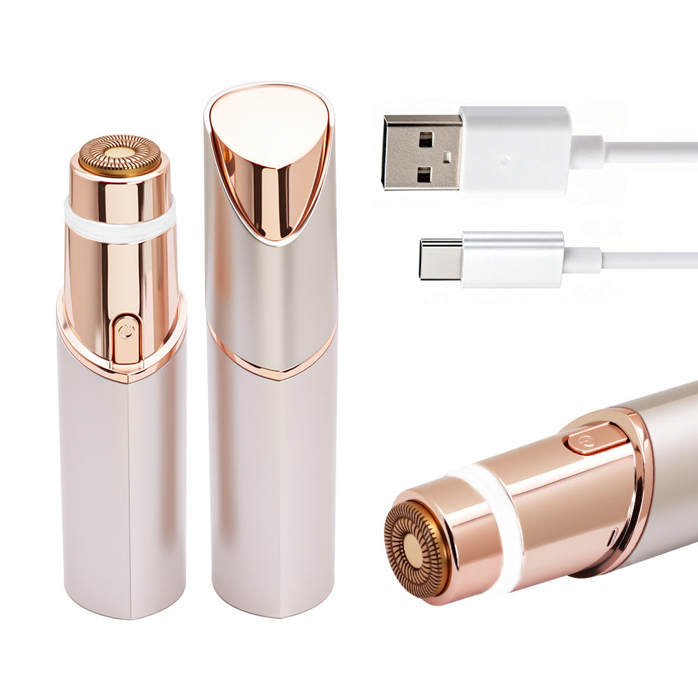 upsell ✨Navalonixcosh® 2 in 1 facial & eyebrow hair trimmer for Women, Rechargeable Face Razor, Lip & Peach Fuzz Remover, Precision Eyebrow Shaper, Portable Painless Hair Removal Tool