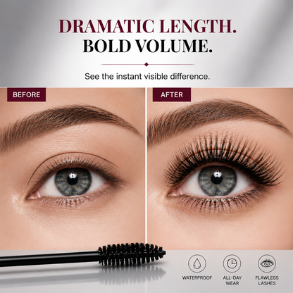🔥Last Day—BUY 1 GET 1 FREE！！⏰✨Smudge-Proof Curling & Lengthening Mascara-Navalonixcosh®