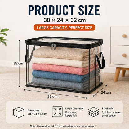 upsell⏰🔥LIMITED TIME 40% OFF! 🏠 Transparent Large-Capacity Dustproof & Moisture-Proof Storage Bag – Perfect for Clothes, Toys, Books & More ✨-Navalonixcosh®