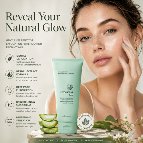 upsell🔥 50K+ SOLD! 🔥  🌿 Herbal Brightening Exfoliating Gel 🌿 ✨ Instantly Smooth & Glow  💖 Gentle Exfoliation 💥 SAVE 40% 💥-Navalonixcosh®