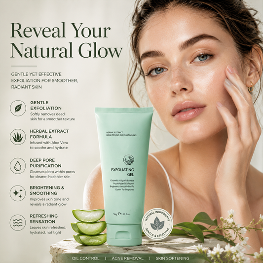 upsell🔥 50K+ SOLD! 🔥  🌿 Herbal Brightening Exfoliating Gel 🌿 ✨ Instantly Smooth & Glow  💖 Gentle Exfoliation 💥 SAVE 40% 💥-Navalonixcosh®