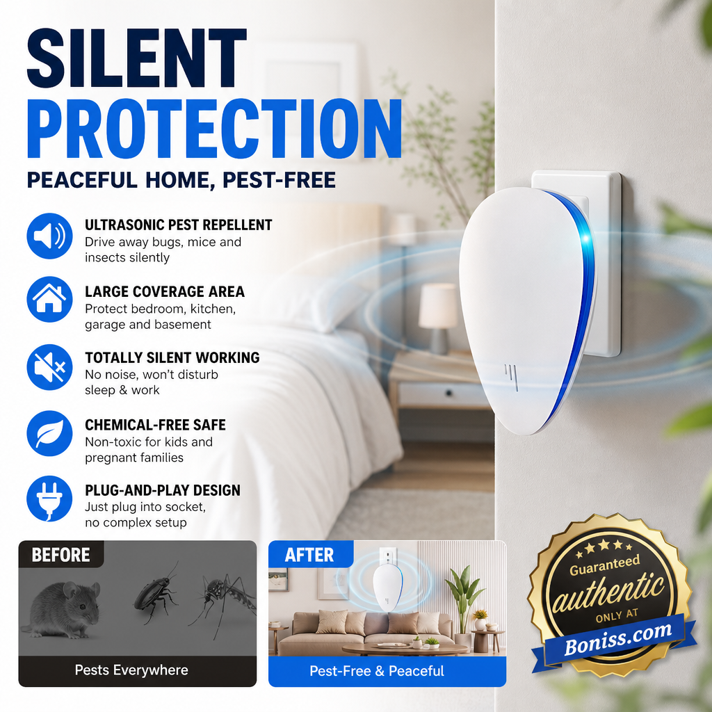 🔥HOT SALE 50%OFF🔥Multi-Functional Ultrasonic Silent Pest & Insect Repeller🏠Upgraded Pest Repeller