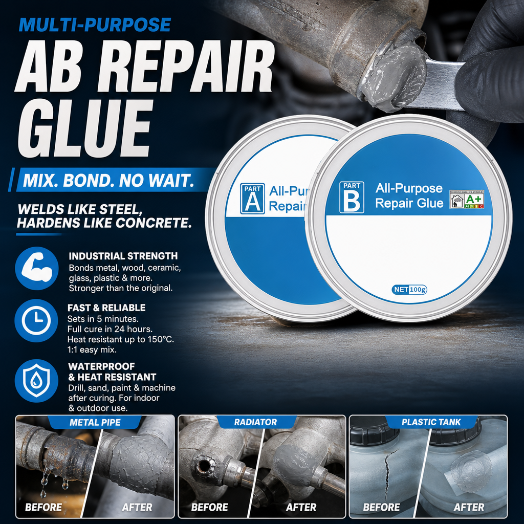 🔥 Limited-time Offer:50% OFF | AB Super Glue: Brings broken items back to life – strong yet flexible, won’t crack!-Navalonixcosh®