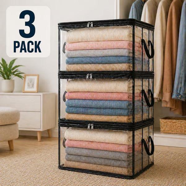 upsell⏰🔥LIMITED TIME 40% OFF! 🏠 Transparent Large-Capacity Dustproof & Moisture-Proof Storage Bag – Perfect for Clothes, Toys, Books & More ✨-Navalonixcosh®