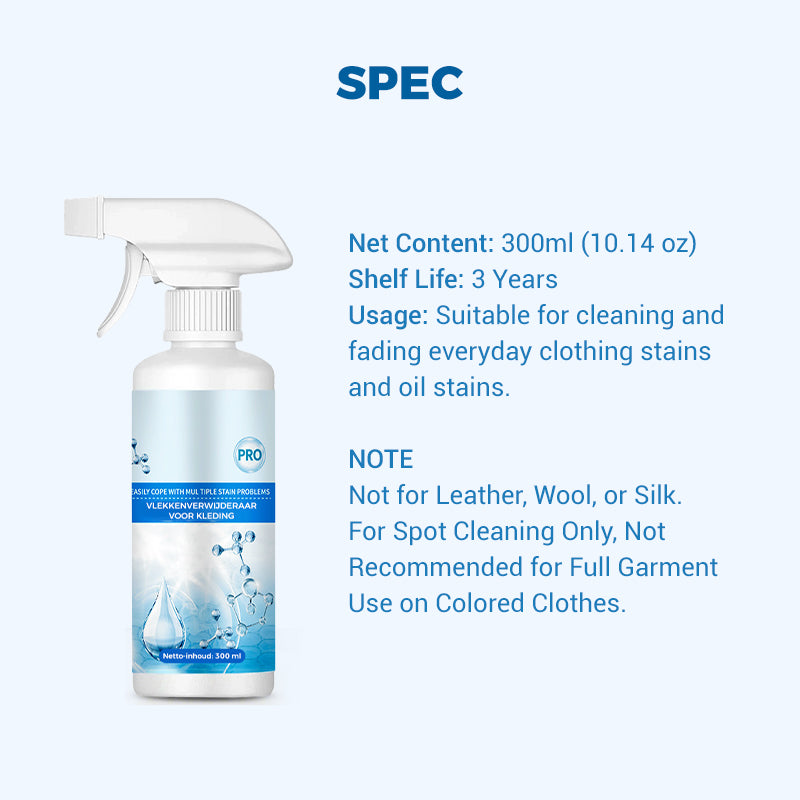 🔥40% OFF🎉All-in-One Powerful Stain Remover Clothes Dry-Clean Spray-Navalonixcosh®