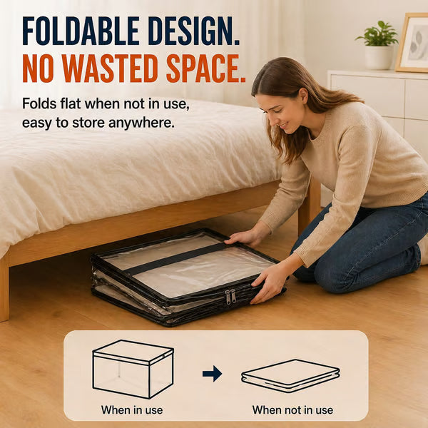 upsell⏰🔥LIMITED TIME 40% OFF! 🏠 Transparent Large-Capacity Dustproof & Moisture-Proof Storage Bag – Perfect for Clothes, Toys, Books & More ✨-Navalonixcosh®