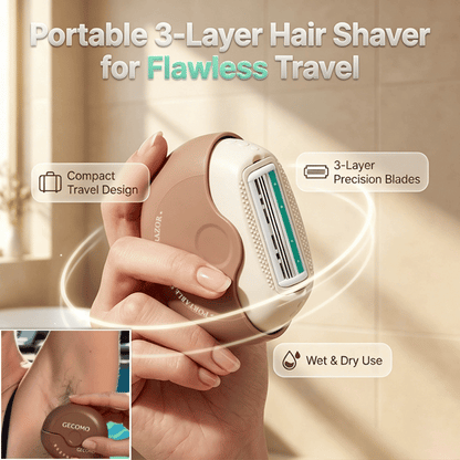 Portable 3-Layer Hair Shaver with Rotating Cover-Navalonixcosh®