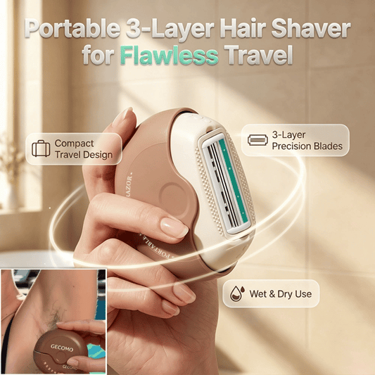 Portable 3-Layer Hair Shaver with Rotating Cover-Navalonixcosh®