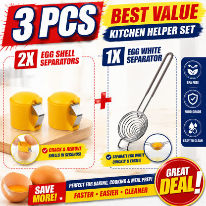🔥🔥Limited-time 😮‍💨 Buy 1 Get 1 Free ！！！🍳 Quick Egg Cracker Tool – Open Hundreds Of Eggs Faster & Cleaner 🔥