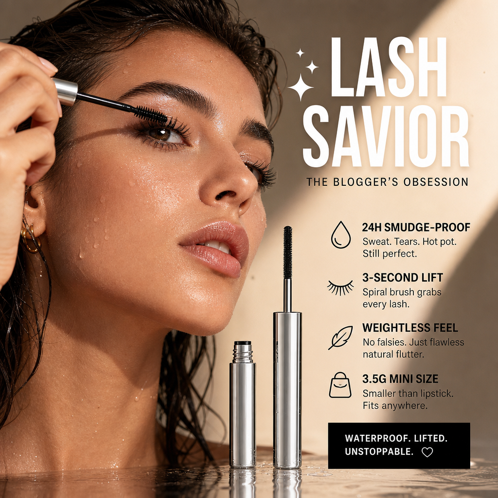 🎁✨ Waterproof Curling & Lengthening Mascara ✨-Navalonixcosh®