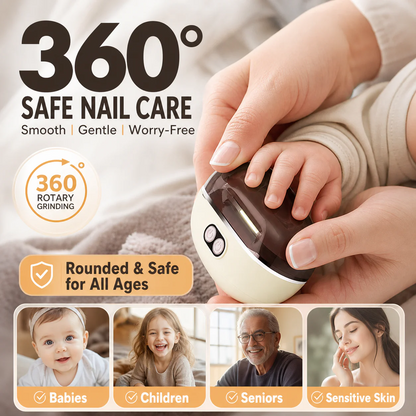 ✂️ LIMITED-TIME 50% OFF! 💅 2-in-1 Smart Electric Nail Clipper & Polisher 🌟-Navalonixcosh®