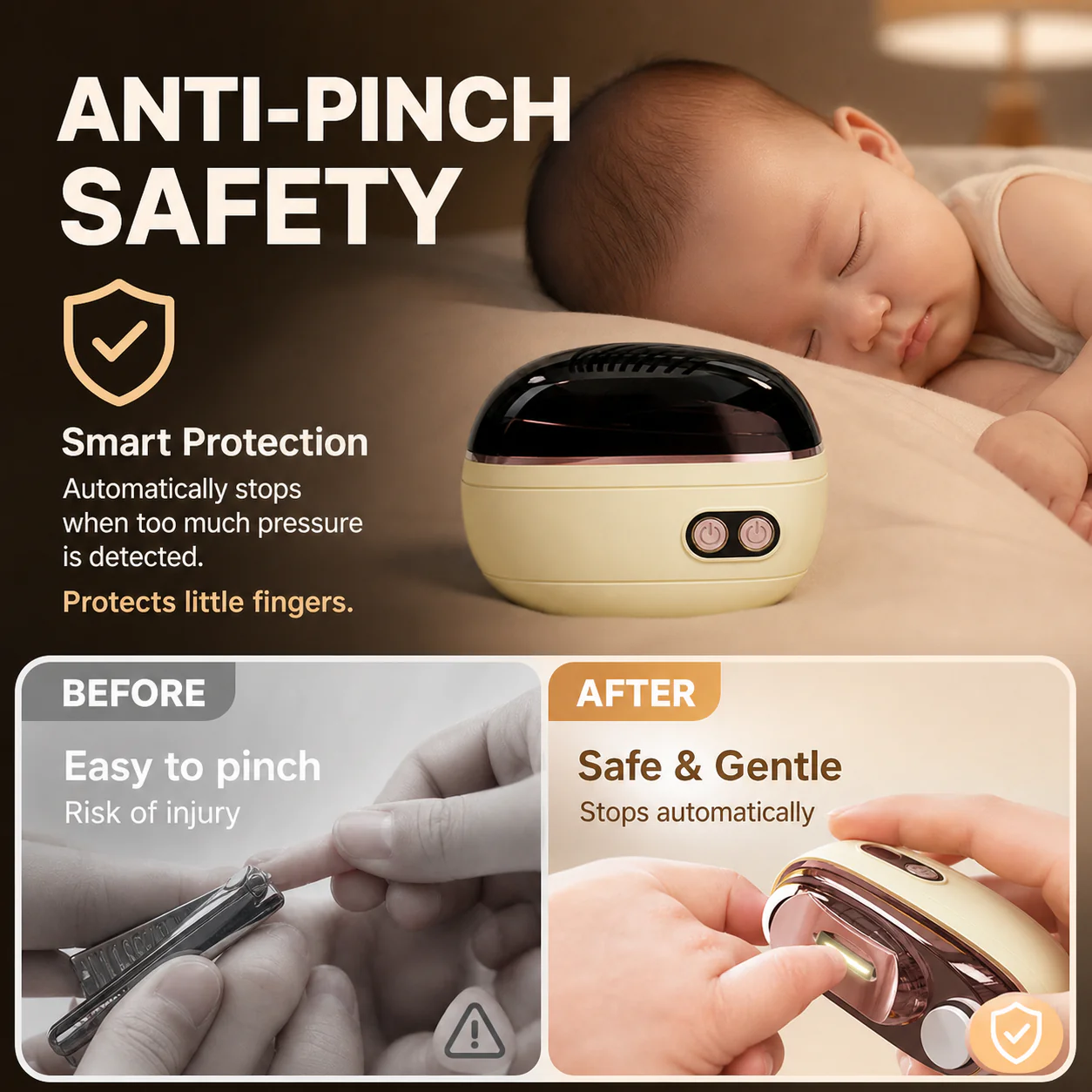 ✂️ LIMITED-TIME 50% OFF! 💅 2-in-1 Smart Electric Nail Clipper & Polisher 🌟-Navalonixcosh®