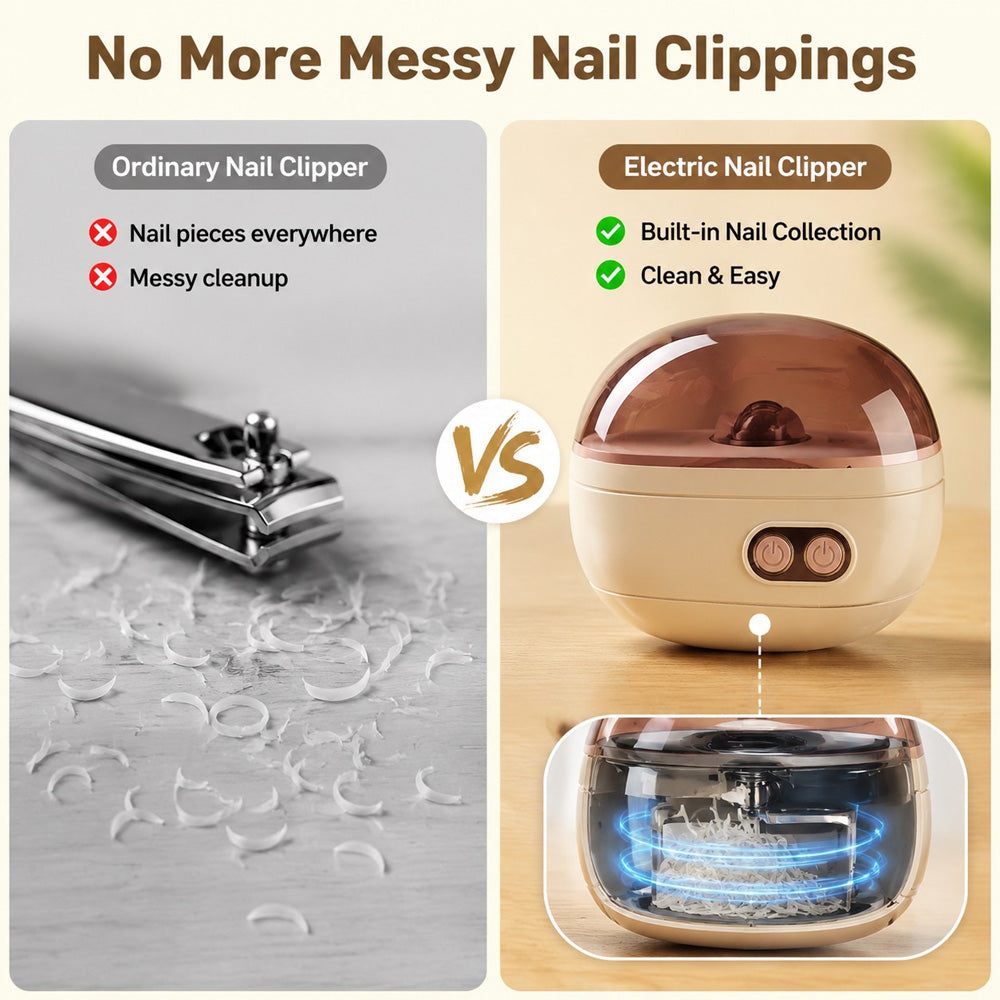 ✂️ LIMITED-TIME 50% OFF! 💅 2-in-1 Smart Electric Nail Clipper & Polisher 🌟-Navalonixcosh®