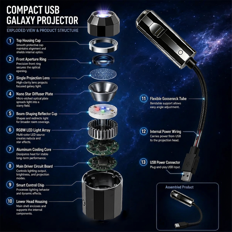 ✨ Plug-and-Play HD Galaxy & Ocean Projector Night Light🥳50,000+ Happy Users-Navalonixcosh®