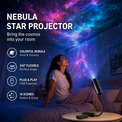 🎁 Navalonixcosh® Plug-and-Play HD Galaxy & Ocean Projector Night Light🥳50,000+ Happy Users