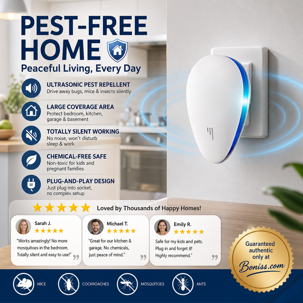 🔥HOT SALE 50%OFF🔥Multi-Functional Ultrasonic Silent Pest & Insect Repeller🏠Upgraded Pest Repeller