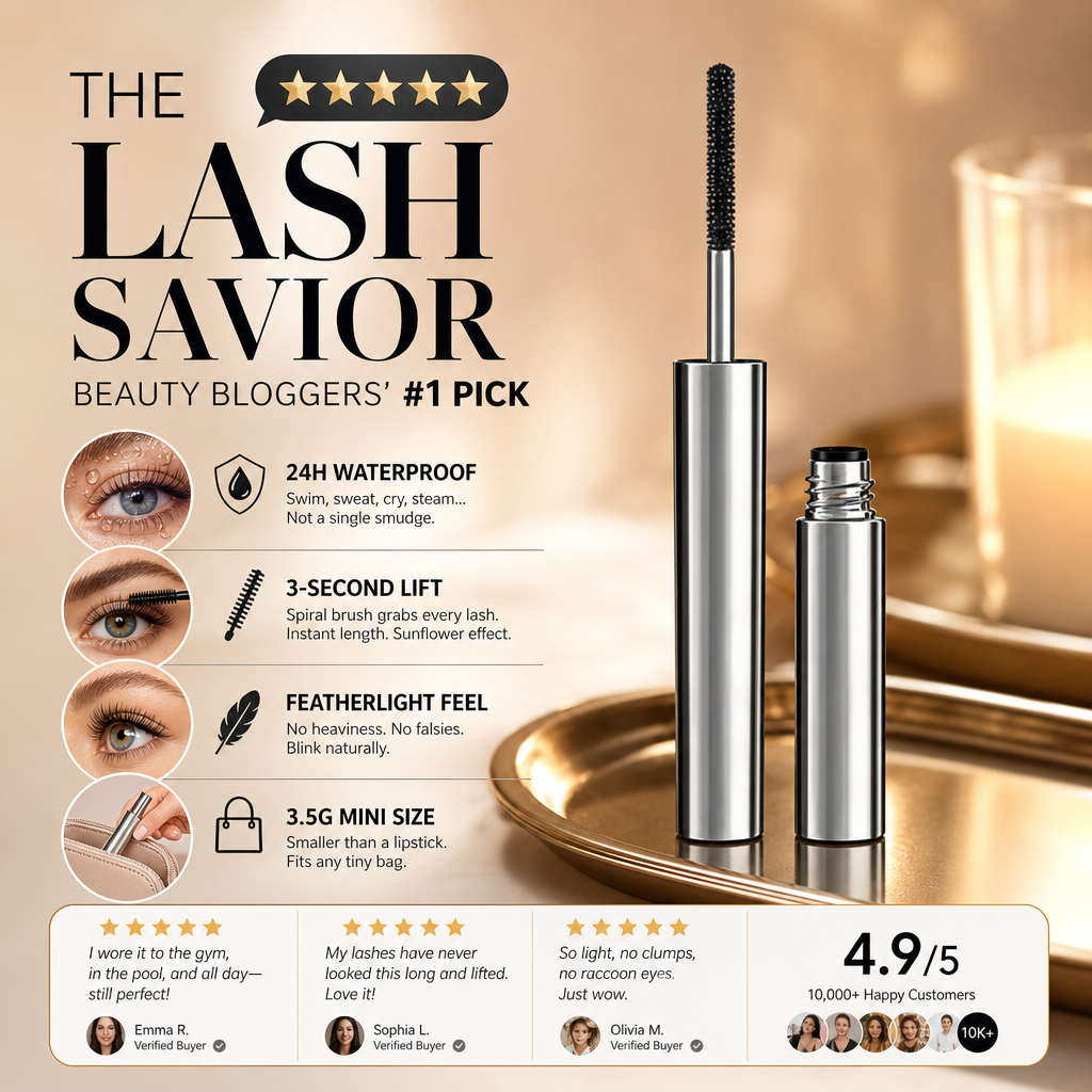 🎁✨ Waterproof Curling & Lengthening Mascara ✨-Navalonixcosh®